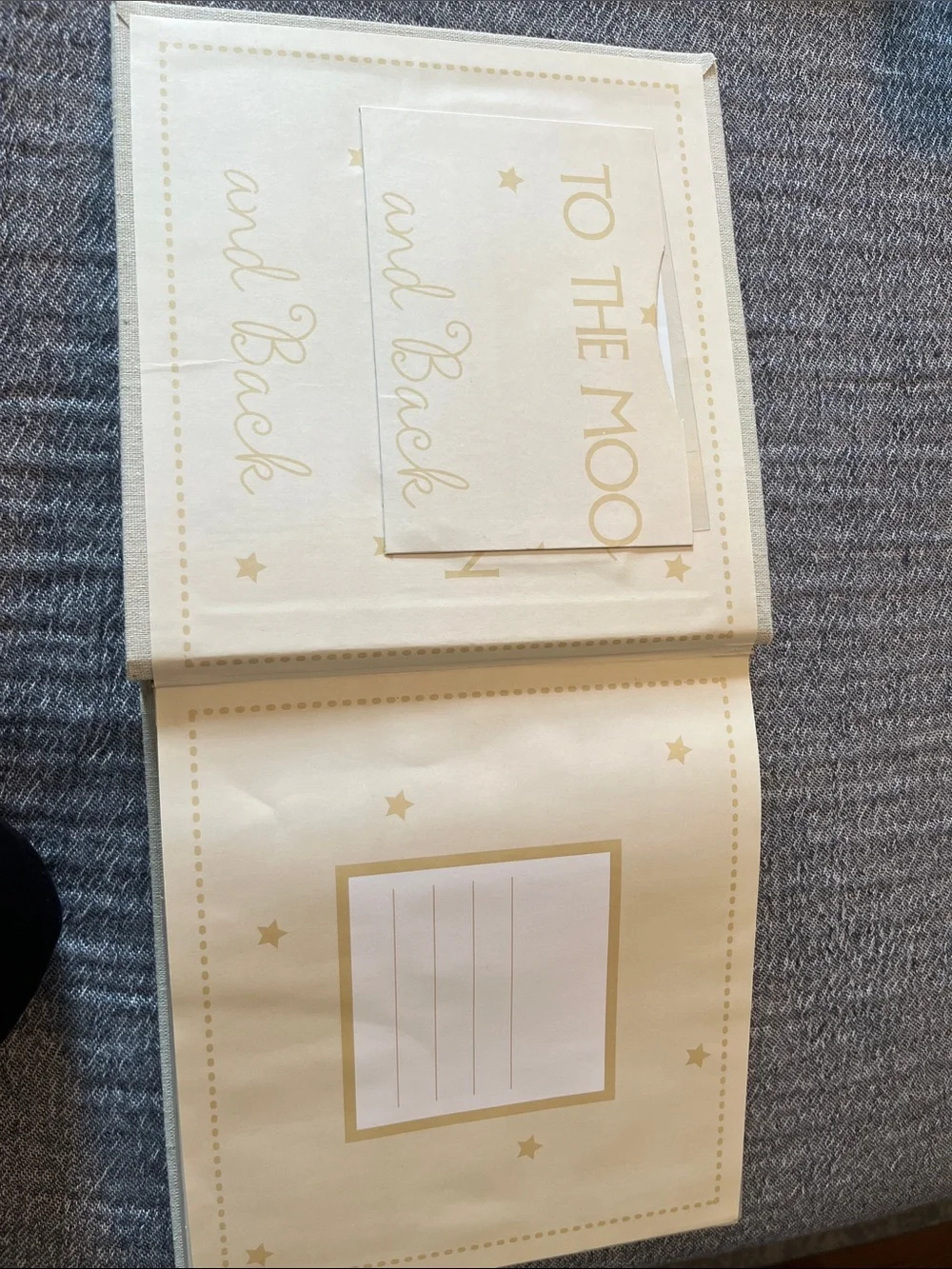 Nicole Cream 'To The Moon and Back' Photo Book set of 2 coordinating pieces